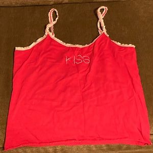 Kiss lacy cropped tank top💕💕